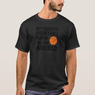 Camiseta Meu Jogador De Basquete Favorito Me Chama De Abuel