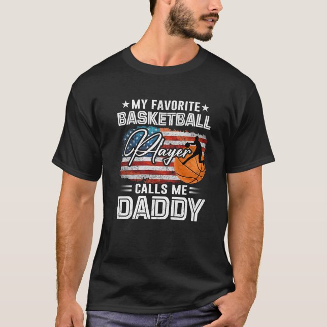 Camiseta Meu Jogador De Basquete Favorito Me Chama De Ameri (Frente)