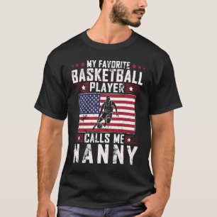 Camiseta Meu Jogador De Basquete Favorito Me Chama De Babá 