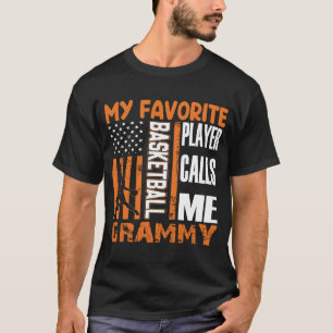 Camiseta Meu jogador de basquete favorito me chama de GramT