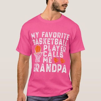 Camiseta Meu Jogador De Basquete Favorito Me Chama De Vovô 