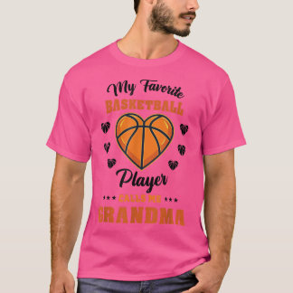 Camiseta Meu Jogador De Basquete Favorito Me Chama De Vovó 