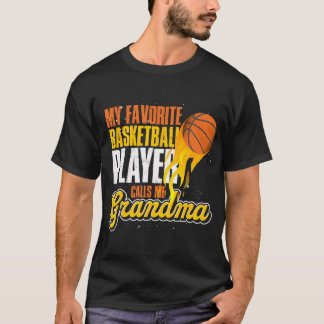 Camiseta Meu Jogador De Basquete Favorito Me Chama De Vovó