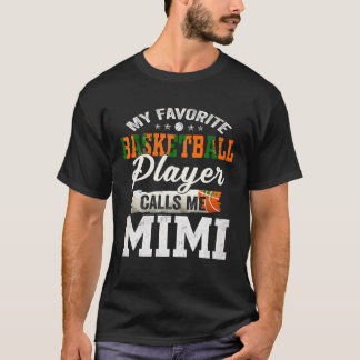 Camiseta Meu Jogador De Basquete Favorito Me Chama Mimi T S