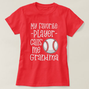 Camiseta Meu jogador de beisebol favorito chama-me presente
