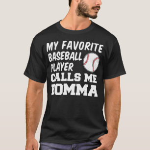 Camiseta Meu Jogador De Beisebol Favorito Me Chama De Avó B