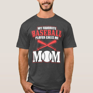 Camiseta Meu jogador de beisebol favorito me chama de camis