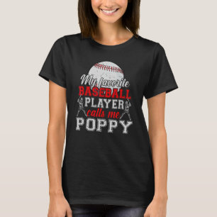 Camiseta Meu Jogador De Beisebol Favorito Me Chama De Pais