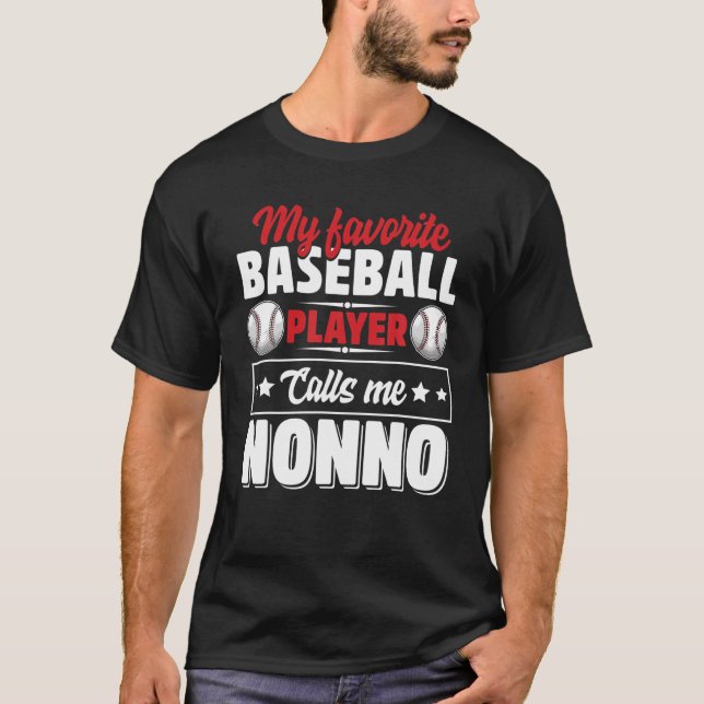 Camiseta Meu Jogador De Beisebol Favorito Me Liga Não (Frente)