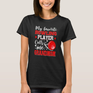 Camiseta Meu Jogador De Boliches Favorito Me Chama Avó Moth