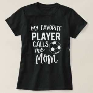 Camiseta Meu jogador de futebol favorito chama-me jogo da