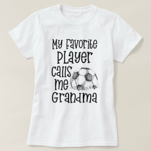 Camiseta Meu jogador de futebol favorito chama-me jogo da