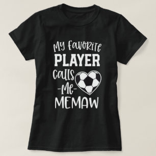 Camiseta Meu jogador de futebol favorito chama-me presente