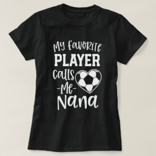 Camiseta Meu jogador de futebol favorito chama-me presente