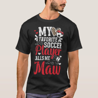 Camiseta Meu jogador de futebol favorito é minha avó