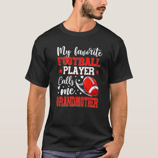 Camiseta Meu Jogador De Futebol Favorito Me Chama Avó M (Frente)