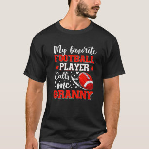 Camiseta Meu Jogador De Futebol Favorito Me Chama Avó Mãe