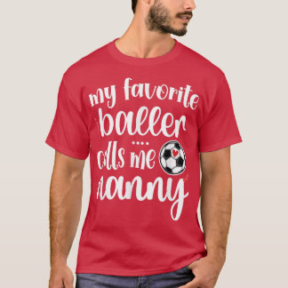 Camiseta Meu Jogador De Futebol Favorito Me Chama Avó T