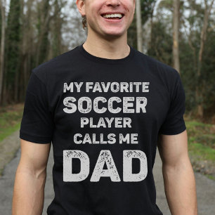 Camiseta Meu Jogador De Futebol Favorito Me Chama De Pai