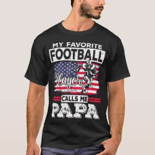 Camiseta Meu Jogador de Futebol Favorito Me Chama de Papai 