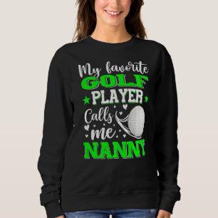 Camiseta Meu jogador de golfe favorito me chama de babá da