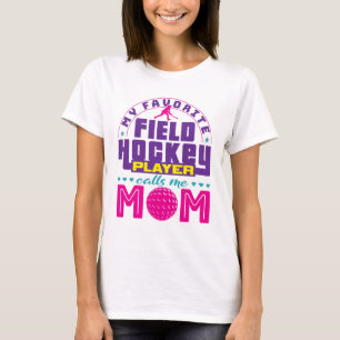Camiseta Meu Jogador De Hóquei De Campo Favorito Me Chama M