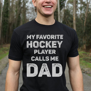 Camiseta Meu Jogador de Hóquei Favorito Me Chama De Pai