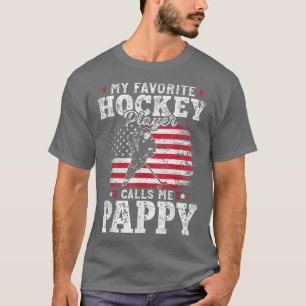 Camiseta Meu Jogador De Hóquei Favorito Me Chama Pappy Pais