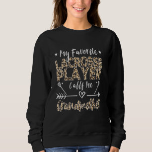 Camiseta Meu Jogador de Lacrosse Favorito Me Chama Avó L