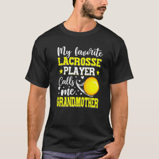 Camiseta Meu Jogador De Lacrosse Favorito Me Chama Avó M