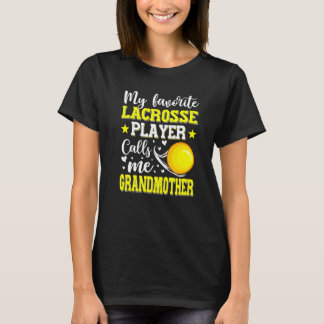 Camiseta Meu Jogador De Lacrosse Favorito Me Chama Avó M