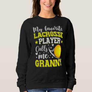 Camiseta Meu Jogador De Lacrosse Favorito Me Chama De Avó M