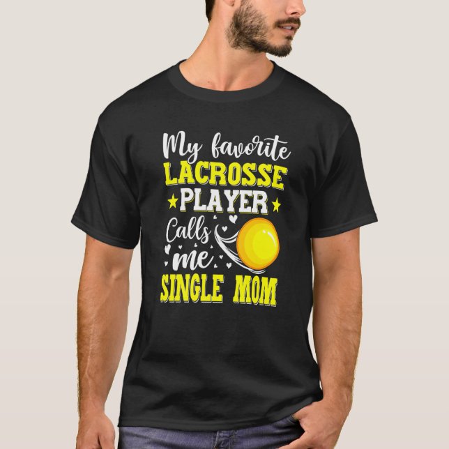 Camiseta Meu Jogador de Lacrosse Favorito Me Chama De Solte (Frente)