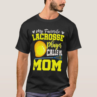 Camiseta Meu Jogador De Lacrosse Favorito Me Chama Mãe Fofo