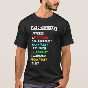 Camiseta Meu jogador de rugby do dia perfeito Legal