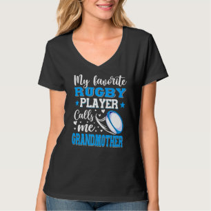 Camiseta Meu Jogador De Rugby Favorito Me Chama De Avó Moth