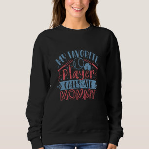 Camiseta Meu Jogador de Softball favorito me chama de mamã