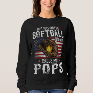 Camiseta Meu Jogador De Softball Favorito Me Chama De Pop A