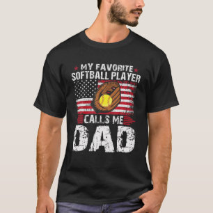 Camiseta Meu Jogador De Softball Favorito Me Chama De Softb