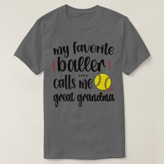 Camiseta Meu Jogador De Softball Favorito Me Chama De Softb (Frente do Design)