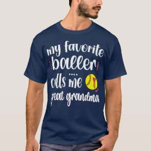 Camiseta Meu Jogador De Softball Favorito Me Chama De Softb