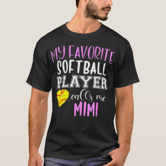 Camiseta Meu Jogador de Softbol Favorito Me Ligue