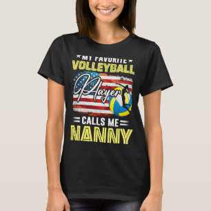 Camiseta Meu Jogador De Voleibol Favorito Me Chama De Ama A