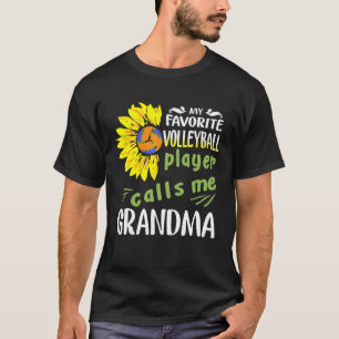 Camiseta Meu Jogador De Voleibol Favorito Me Chama De Avó