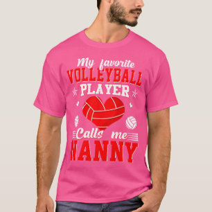 Camiseta Meu Jogador De Voleibol Favorito Me Chama De Babá