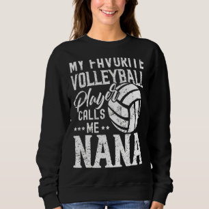 Camiseta Meu Jogador De Voleibol Favorito Me Chama De Nana