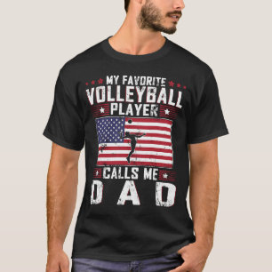 Camiseta Meu Jogador De Voleibol Favorito Me Chama De Pai P