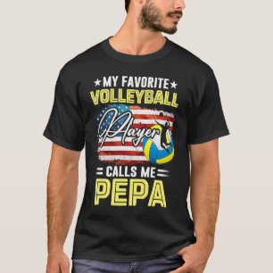 Camiseta Meu Jogador De Voleibol Favorito Me Chama De Pepa