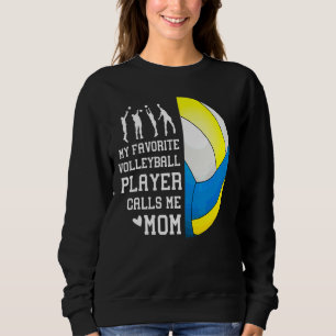 Camiseta Meu Jogador De Voleibol Favorito Me Chama Mãe 1