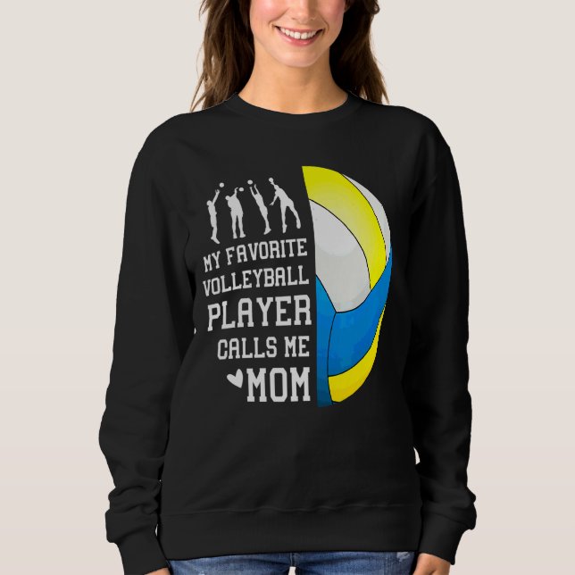 Camiseta Meu Jogador De Voleibol Favorito Me Chama Mãe 1 (Frente)